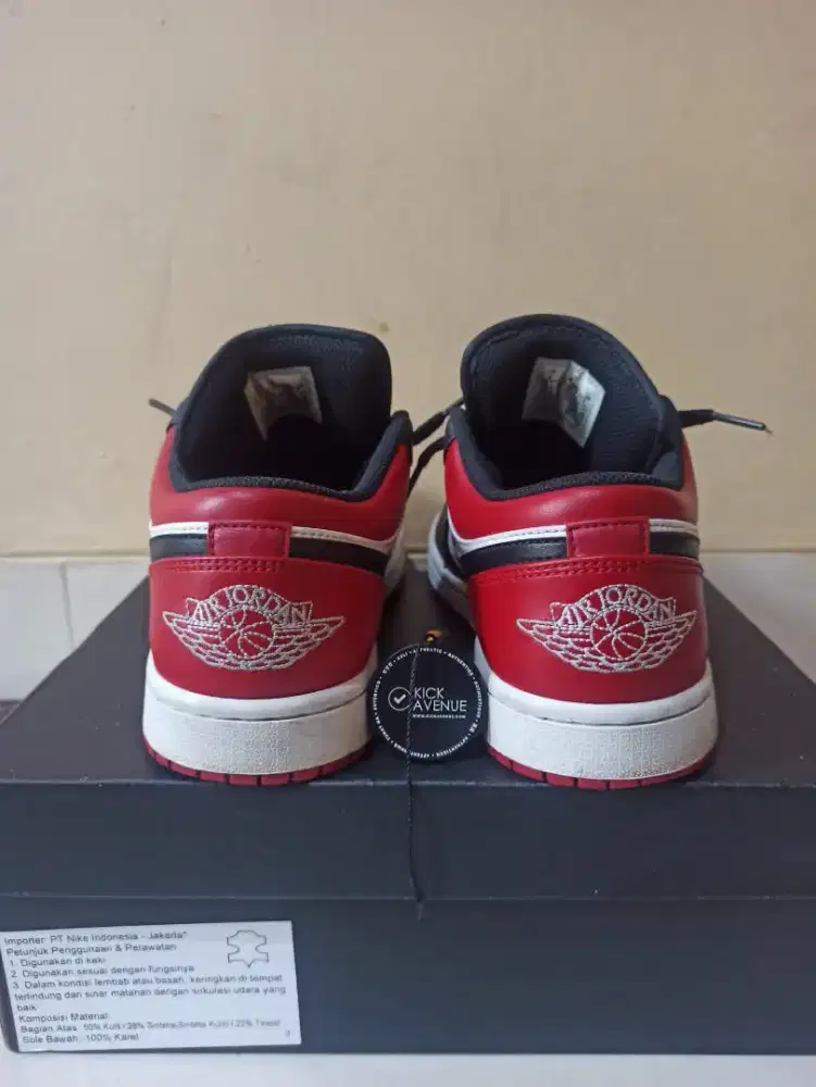 Sepatu Jordan 1 Low Bread Toe Brand New
