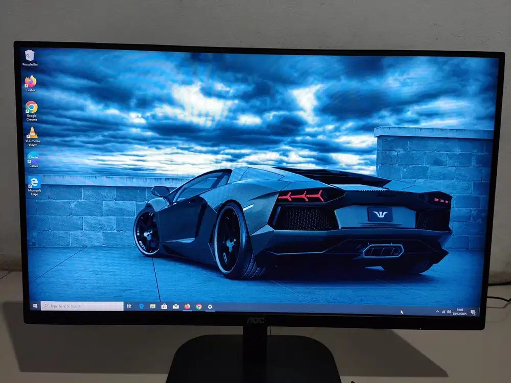 Monitor AOC 27 inch 75hz Kondisi Normal (No Minus)