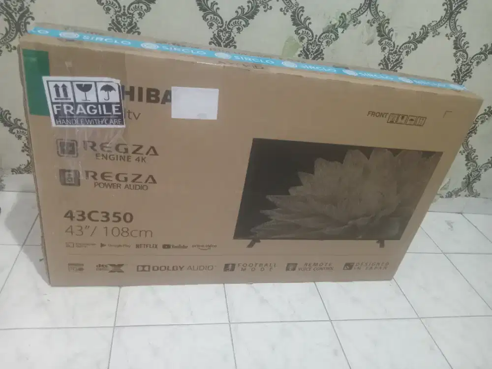 Tv UHD 4K second Led toshiba 43 android smartTV digital fullset.