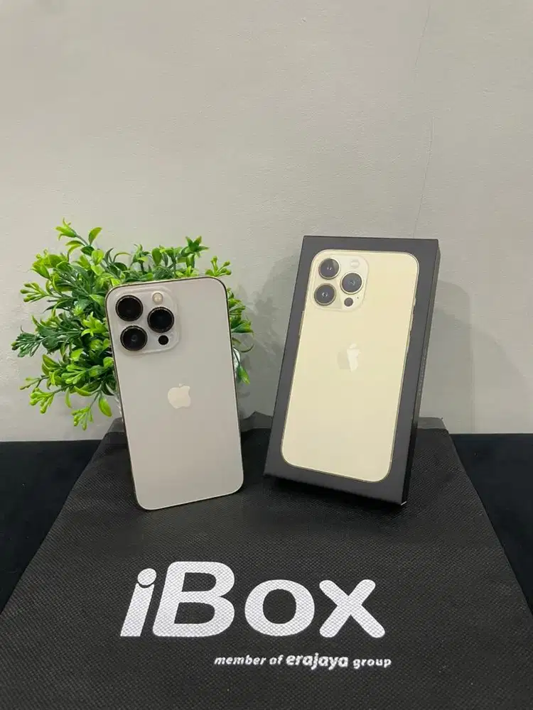 IPhone 13 Pro 128GB iBox Gold mulus Fullset Ori BH 100% Sinyal Permane