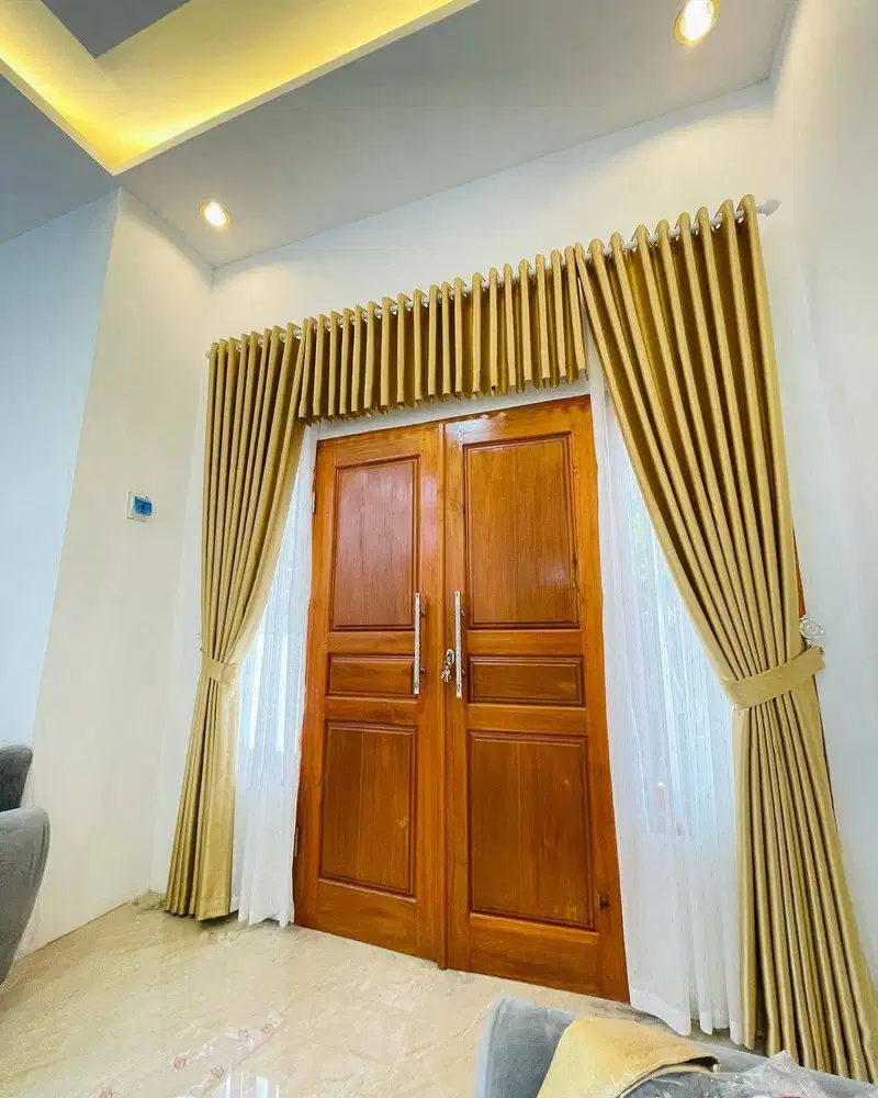 Menjual Gorden Blackout Pasang Skat Klinik Hordeng Gordyn Vitrase