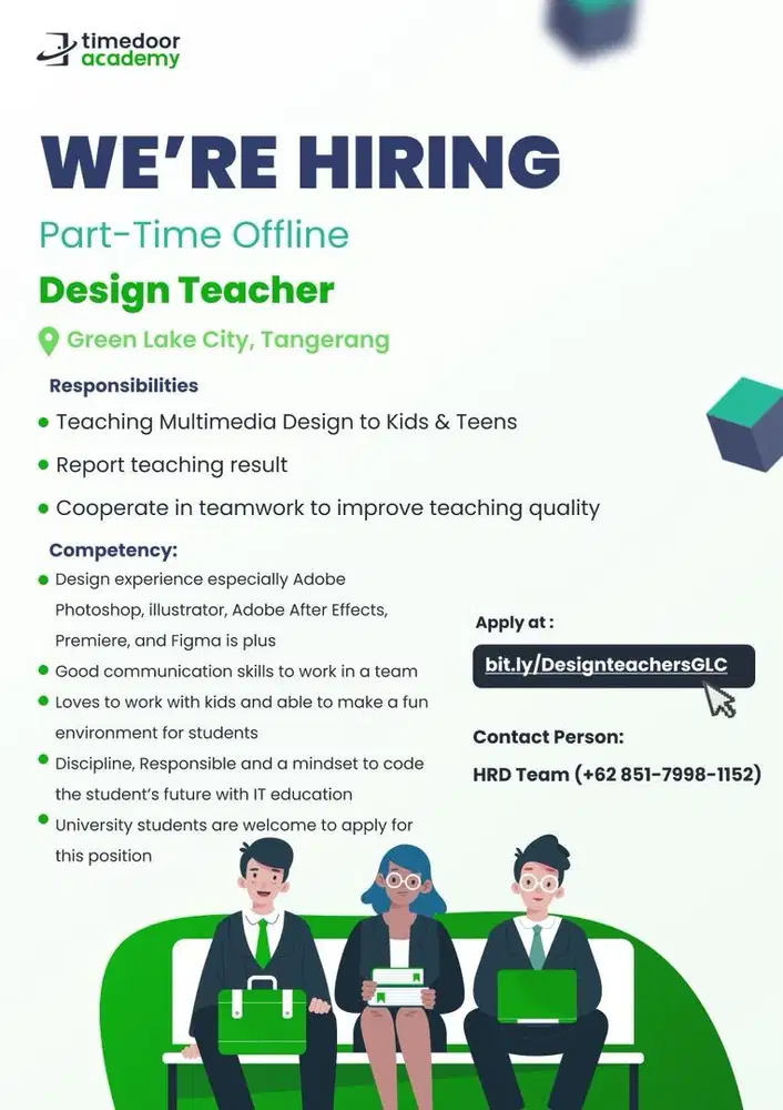 Part-Time Guru Desain Grafis (Adobe) / Graphic Design Teacher