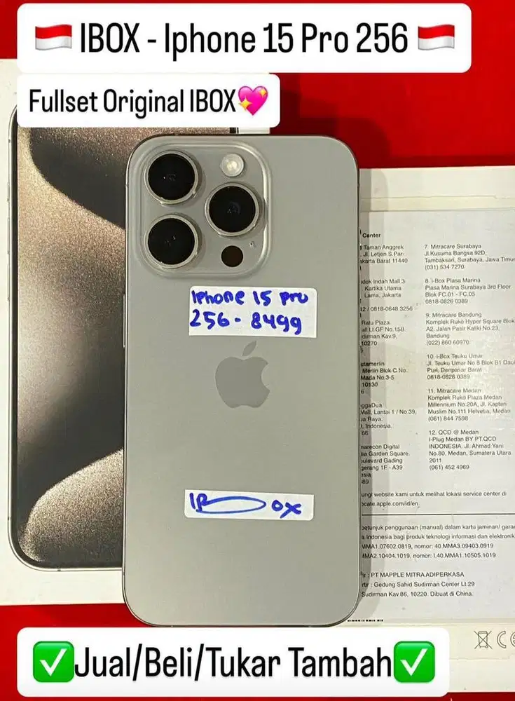 Iphone 15 Pro 256 Natural IBOX