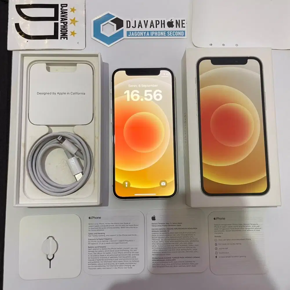 iPhone 12 mini White 128GB BH 100% Ex iBox Resmi