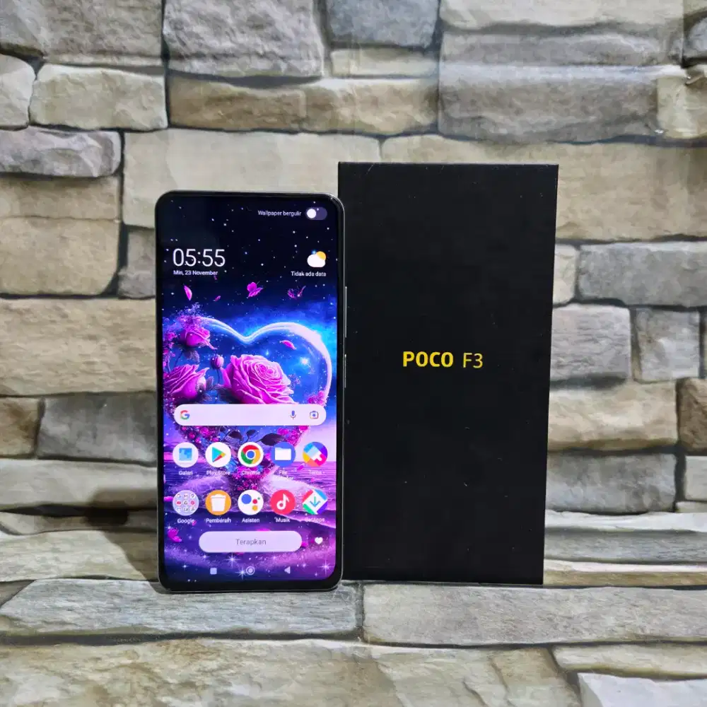 Poco F3 6/128 White Fulset segel mulus 98%