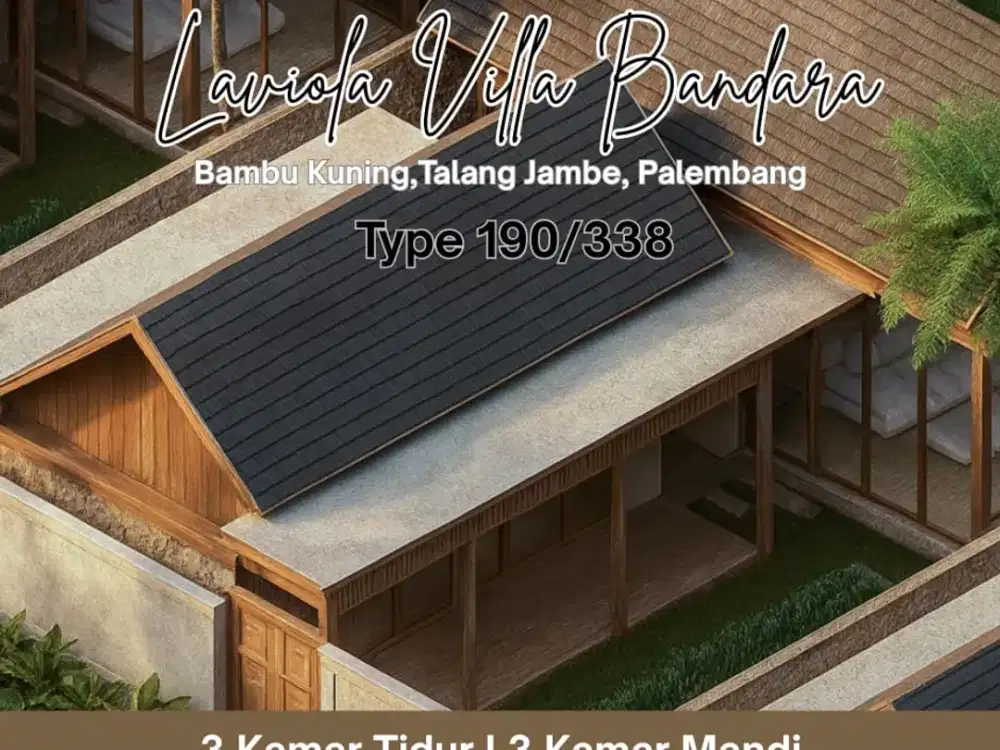 VILLA LAVIOLA DEKAT BANDARA KOTA PALEMBANG