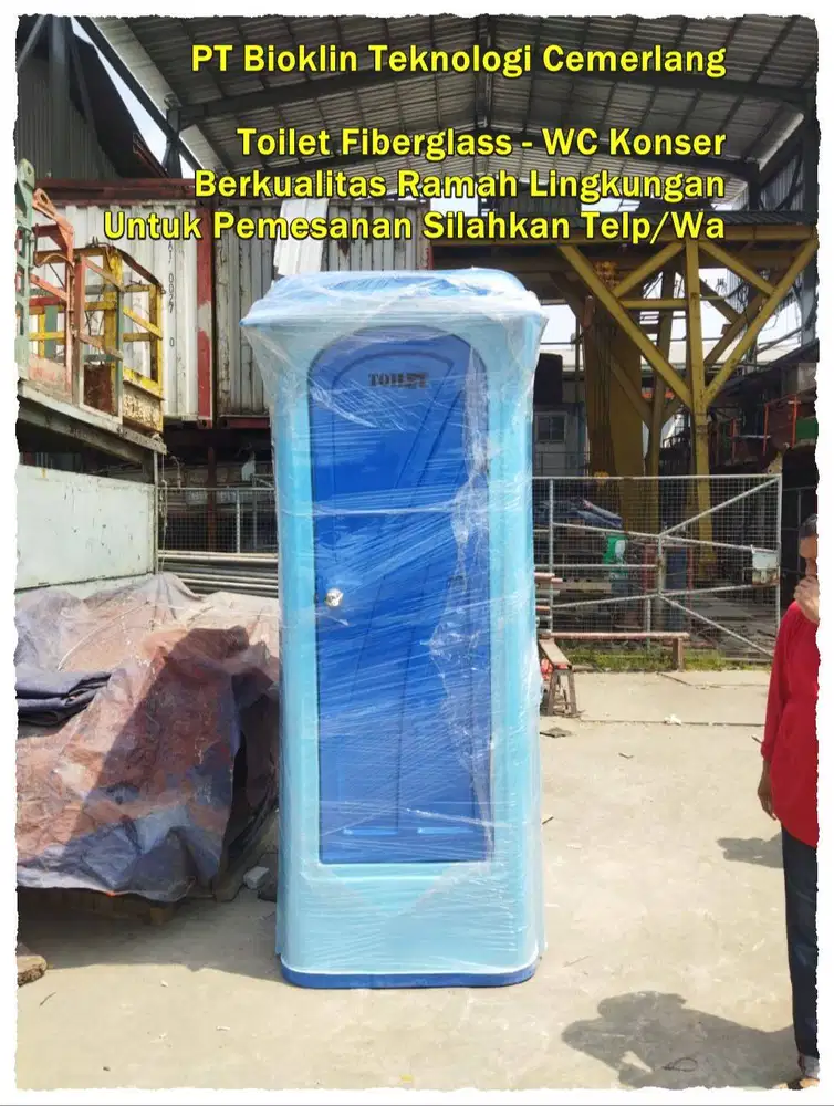 Toilet Outdoor, WC Portable, Toilet Modern Mudah Dipindahkan Ready Sto
