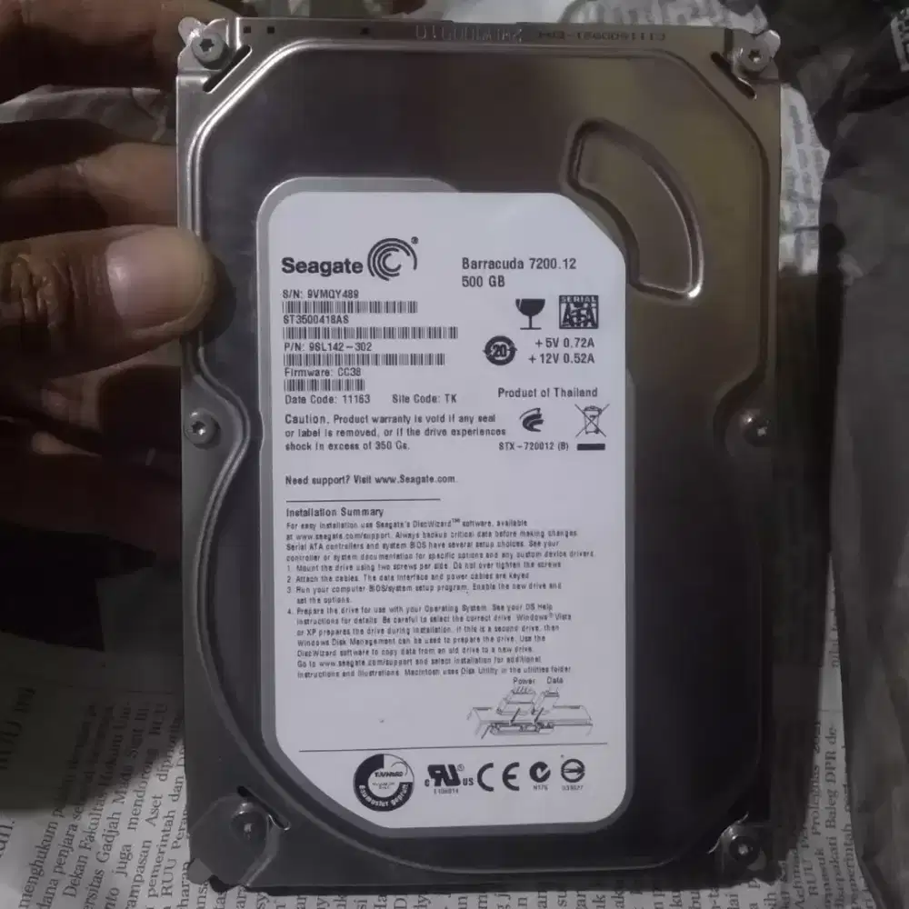HDD internal 500GB SATA Joss 100/100