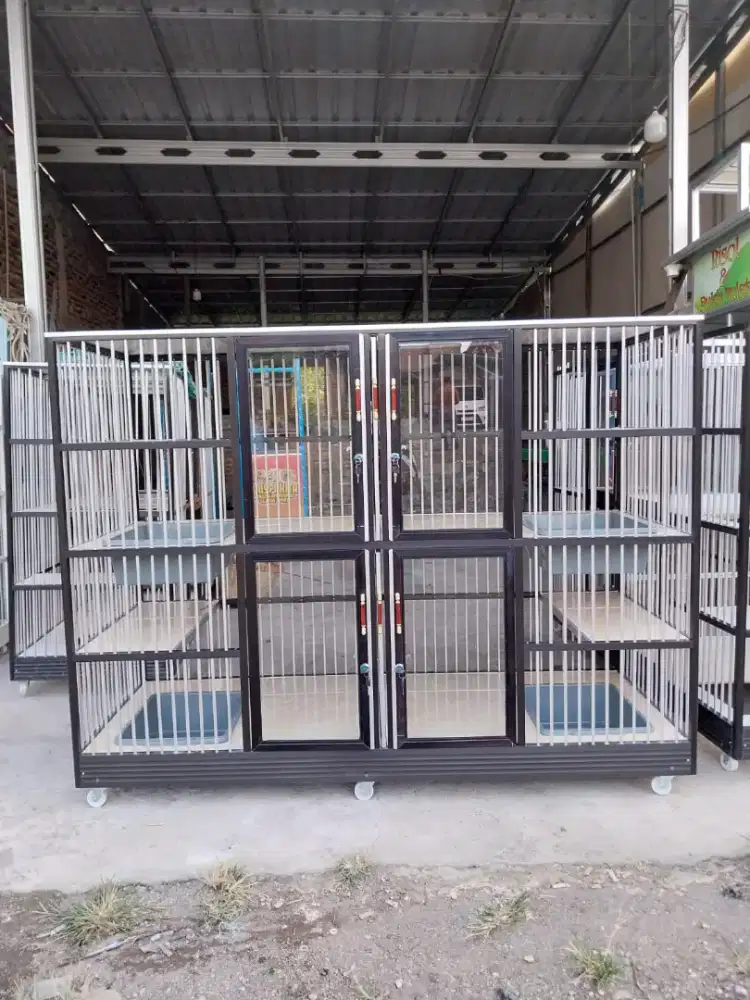 Kandang Kucing 4ruang gratis ongkir