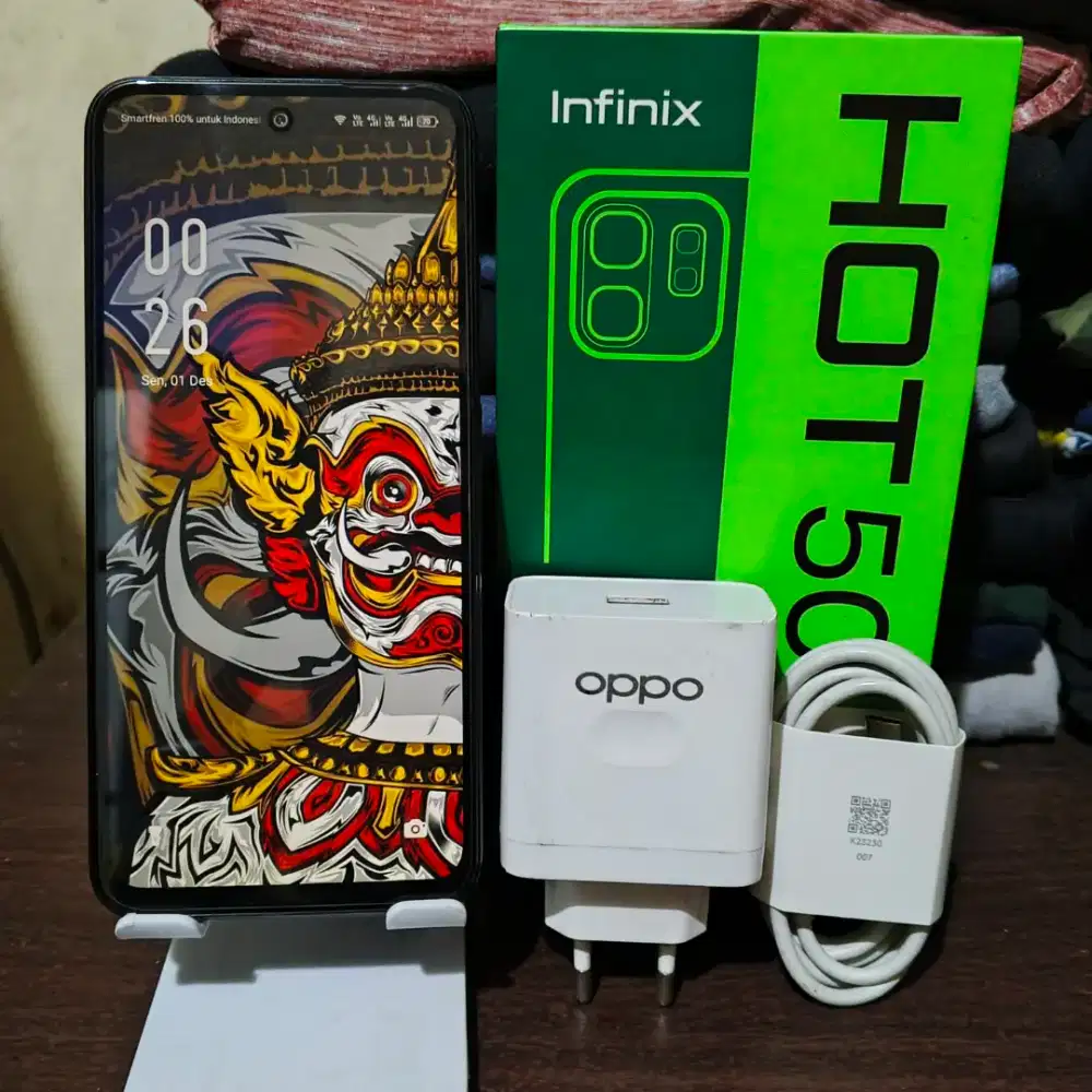 infinix hot 50i 6+6/128 fullset