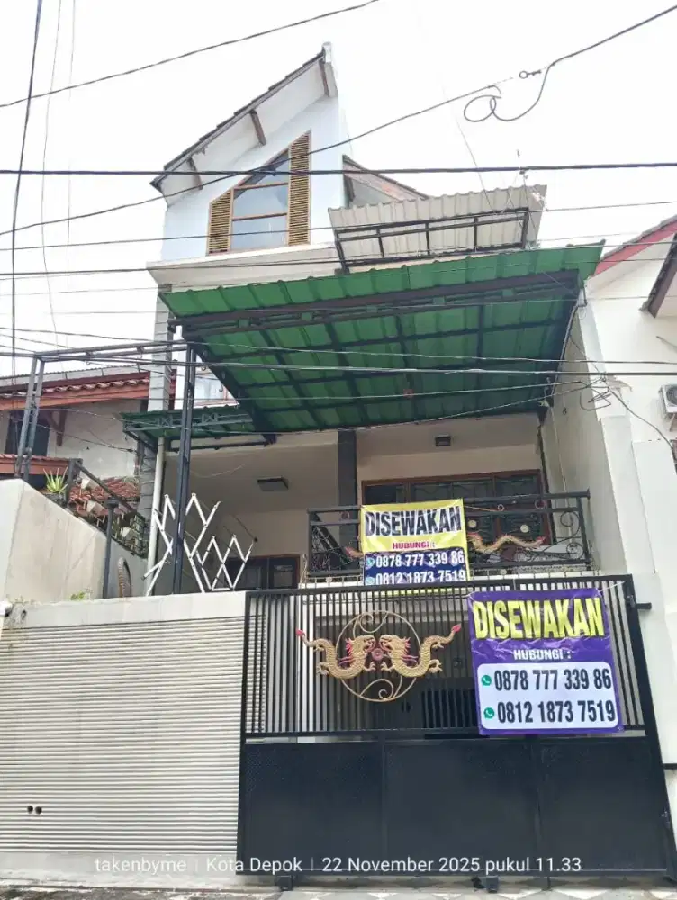 Disewakan rumah 3 LT lokasi Strategis dan Nyaman