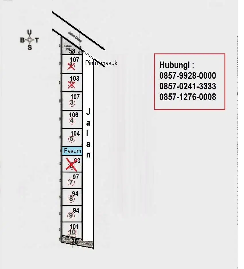 Hadap Timur. Perumahan Strategis, dan Nyaman