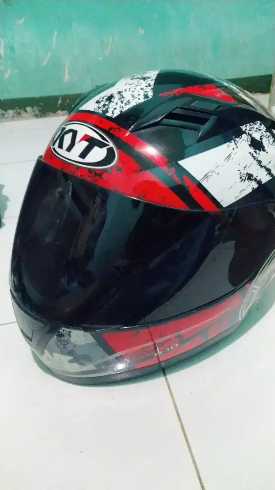 HELM KYT R10 AQUAMARINE RED