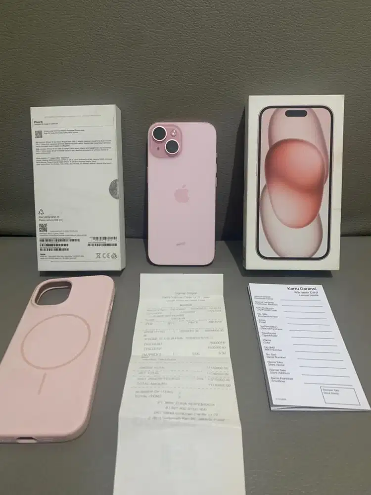 iPhone 15 Pink garansi on 2026