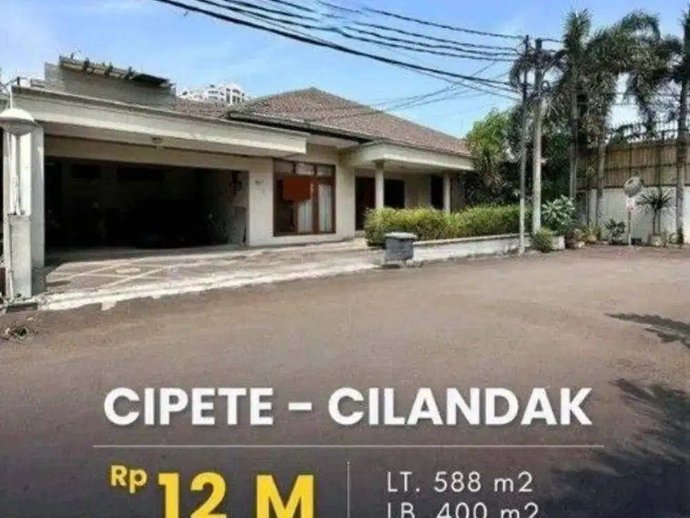 RUMAH MEWAH DALAM CLUSTER HARGA MURAH DI TELADAN CIPETE
