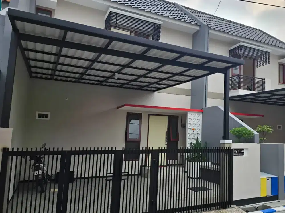 Rumah Baru Minimalis Semi Furnished Di Perumahan Wisma Bungurasih (Belakang SMAN 15 Surabaya)