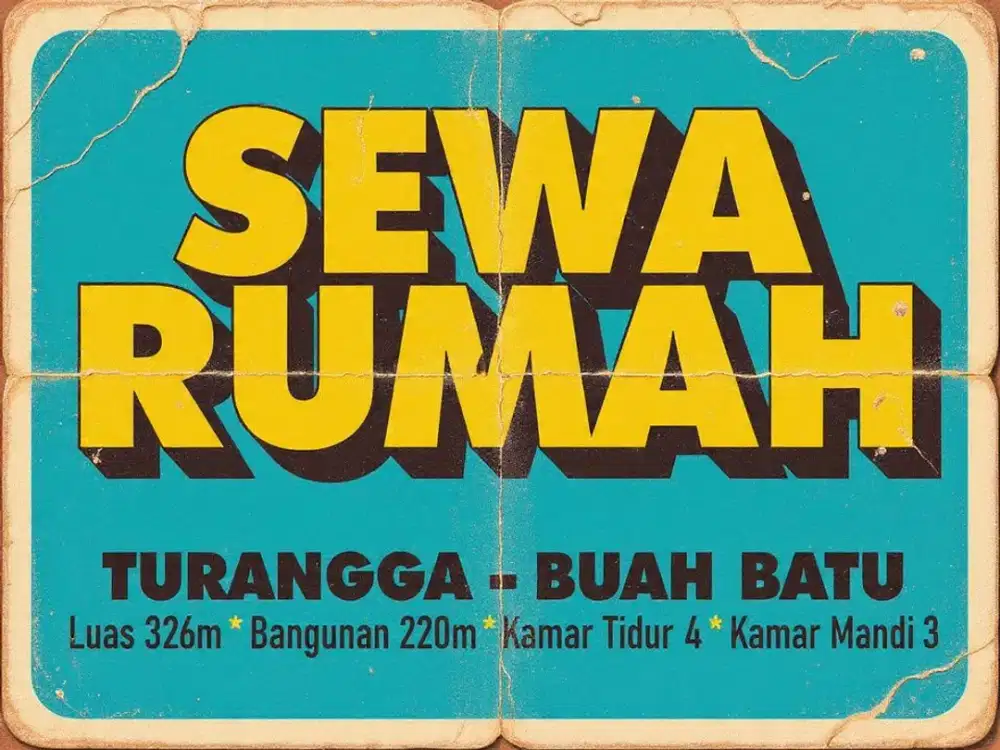 SEWA RUMAH MURAH DI, TURANGGA, BUAH BATU, KARAWITAN, LENGKONG, BKR,