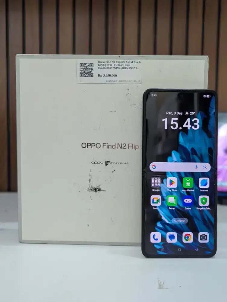 Oppo find N2 Flip 5G Astral Black 8/256GB | NFC | Fullset |