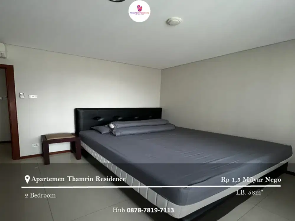 Dijual Apartement Thamrin Residence 2BR Full Furnished Tower E