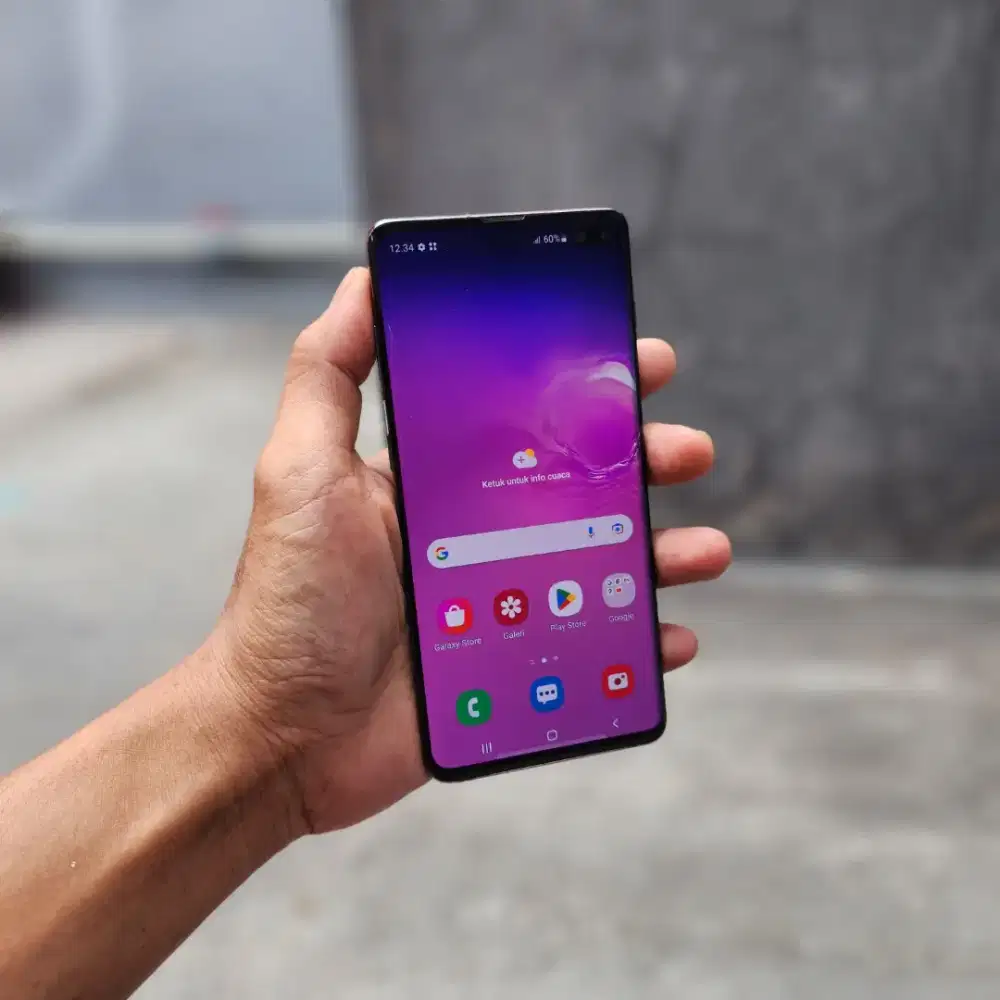 SAMSUNG GALAXY S10 PLUS SEIN 8/128 GB DUAL MULUS MINUS SHADOW TIPIS