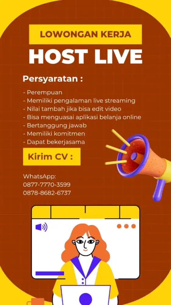 Lowongan Kerja Host Live