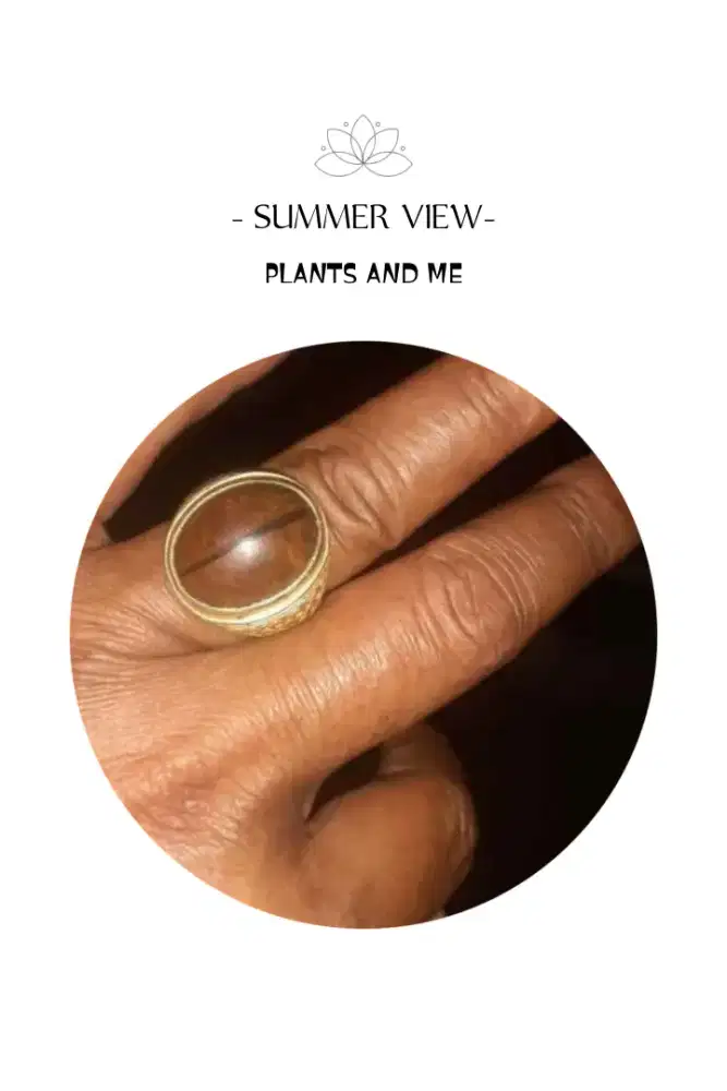 Cincin Batu Mata Kucing Dan Ijo Lumut