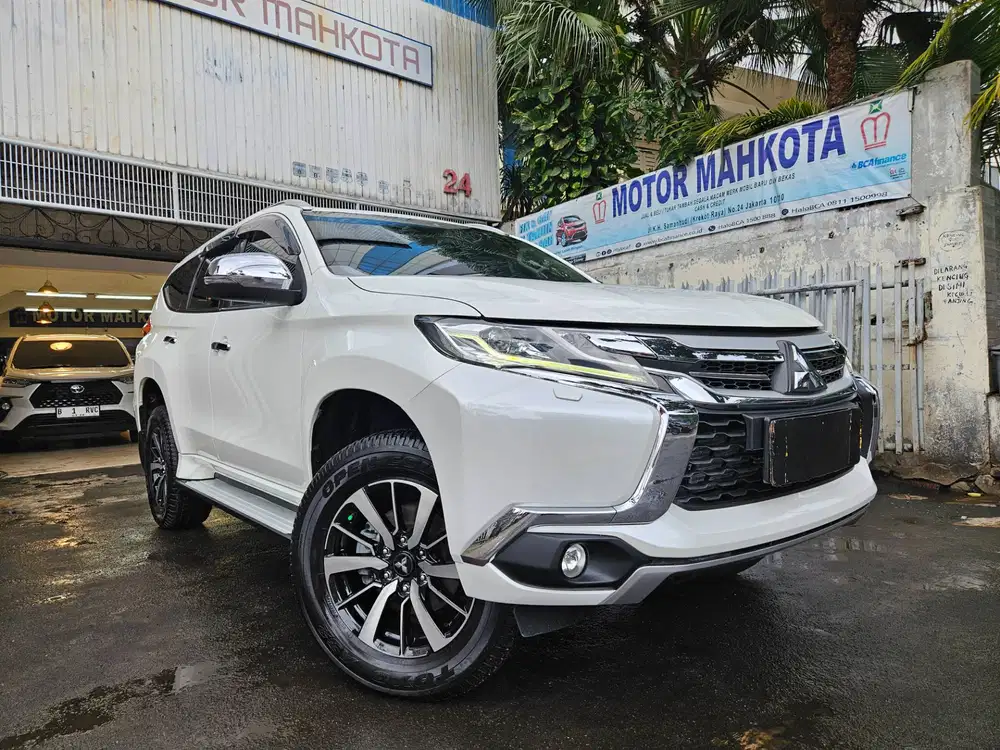 74 rb km Pajero Sport Dakar 2.4 diesel Sunroof 2017 nik 2016 putih ori