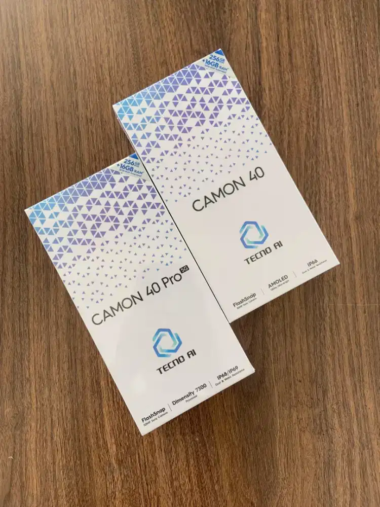 Tecno Camon 40 Pro 5G 8/256 GB New Segel Garansi Resmi 12 Bulan