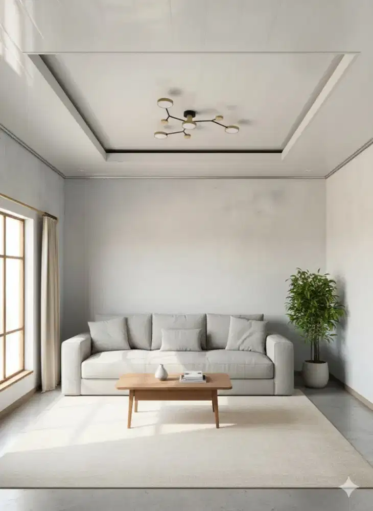 Plafon rumah PVC minimalis