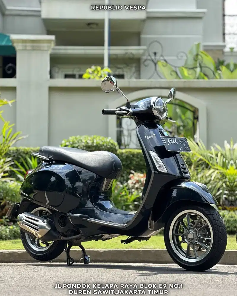 DIJUAL CEPAT PRIMAVERA S 150 IGET ABS Th 2019 WARNA BLACK NERO VULCANO