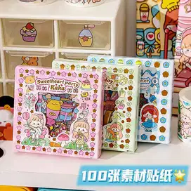 Mainan mainan Sticker 1 LEMBAR STIKER 2d KARTUN motif KOREA pet imut c