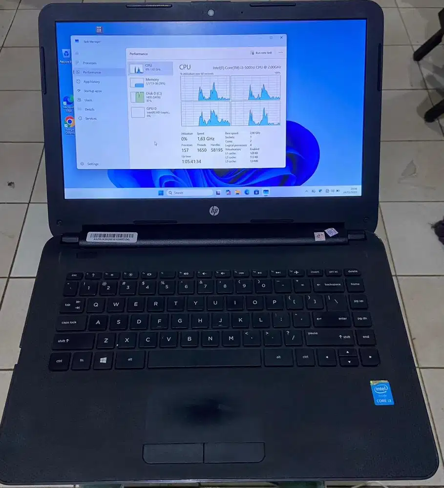 HP 240 G4 I3 gen 5 Ram 8gb Hdd 500gb