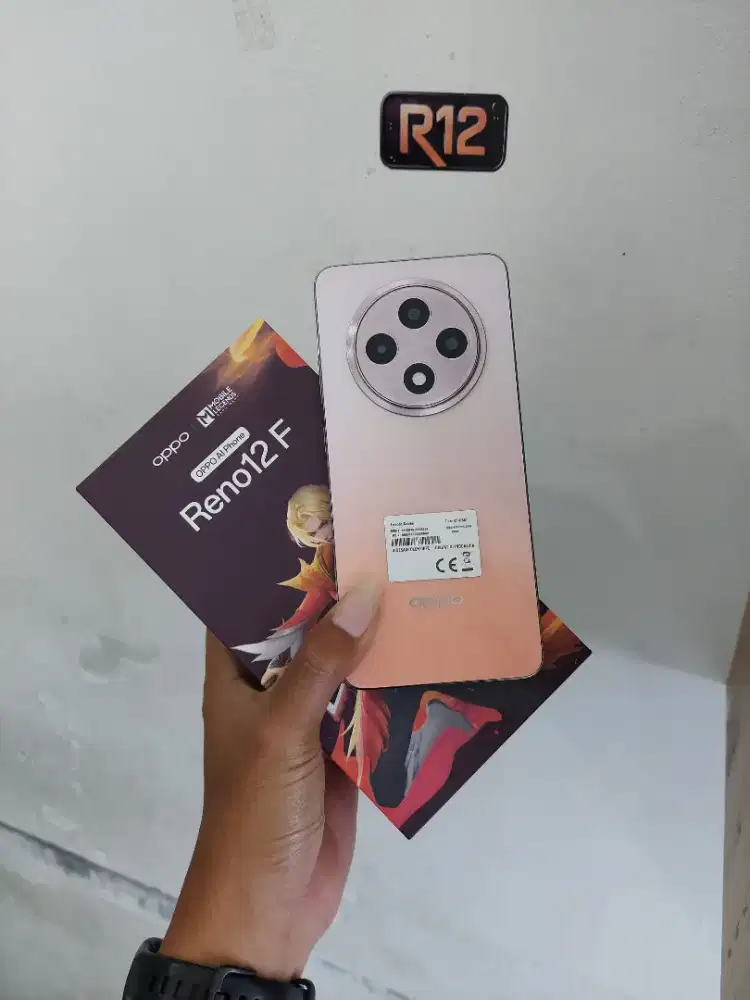 Oppo Reno 12F 4G 8/256 seken fullset resmi