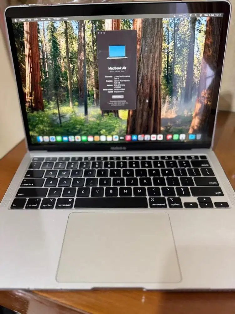 Macbook Air 2020 intel CORE I3