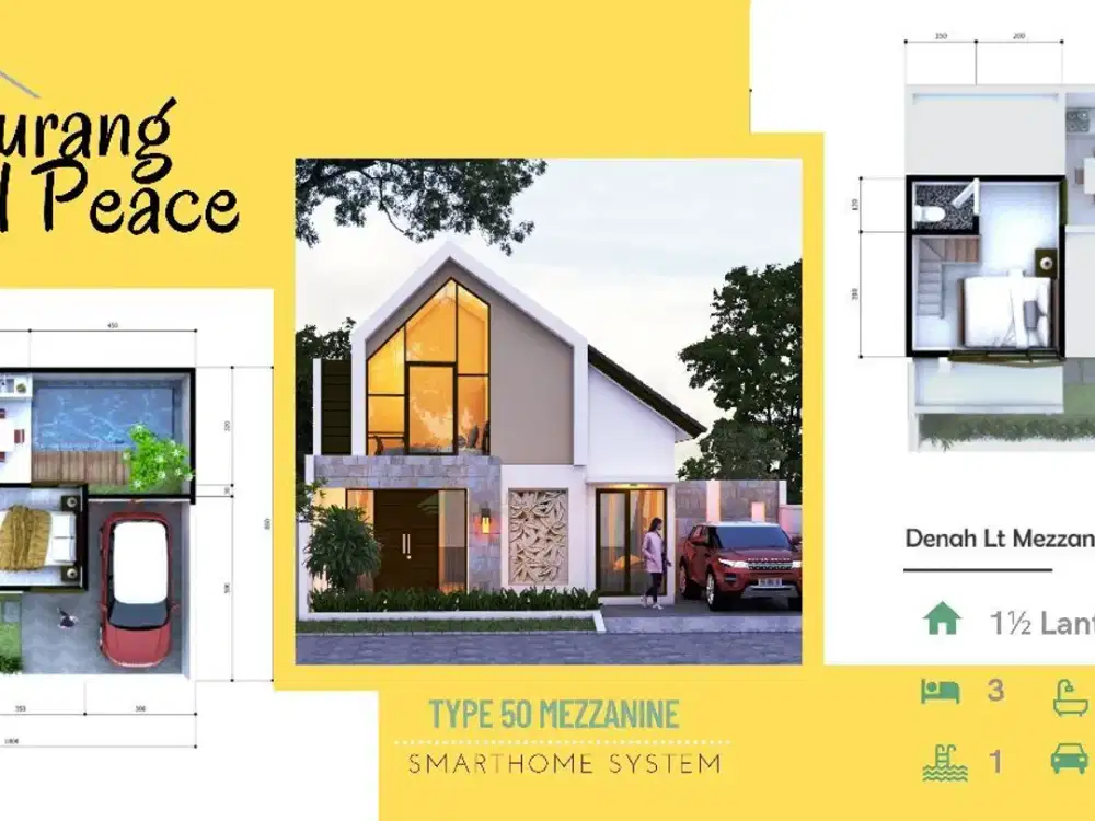 DIJUAL RUMAH CANTIK DI SUKOHARJO JAKAL KM 12,5 SHM BONUS POOL CANTIK