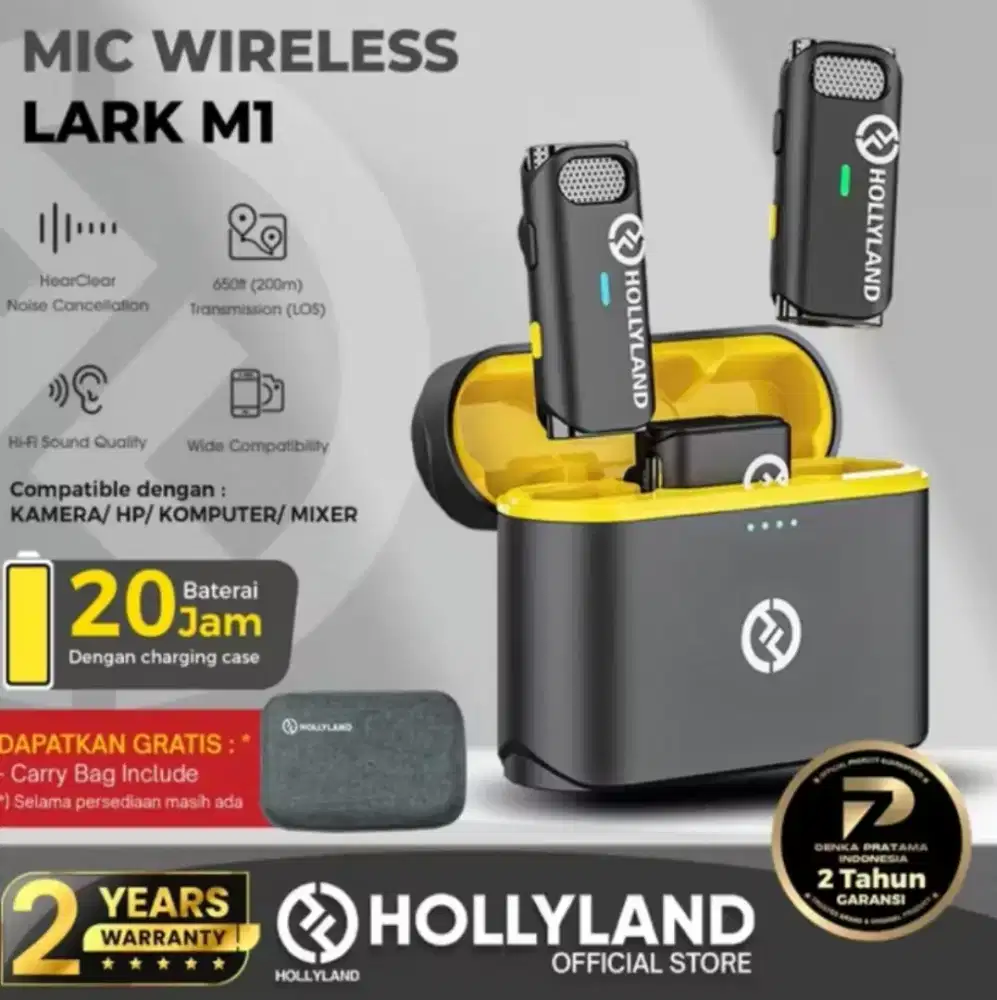 Hollyland Lark M1 Duo All-In-One Portable Microphone