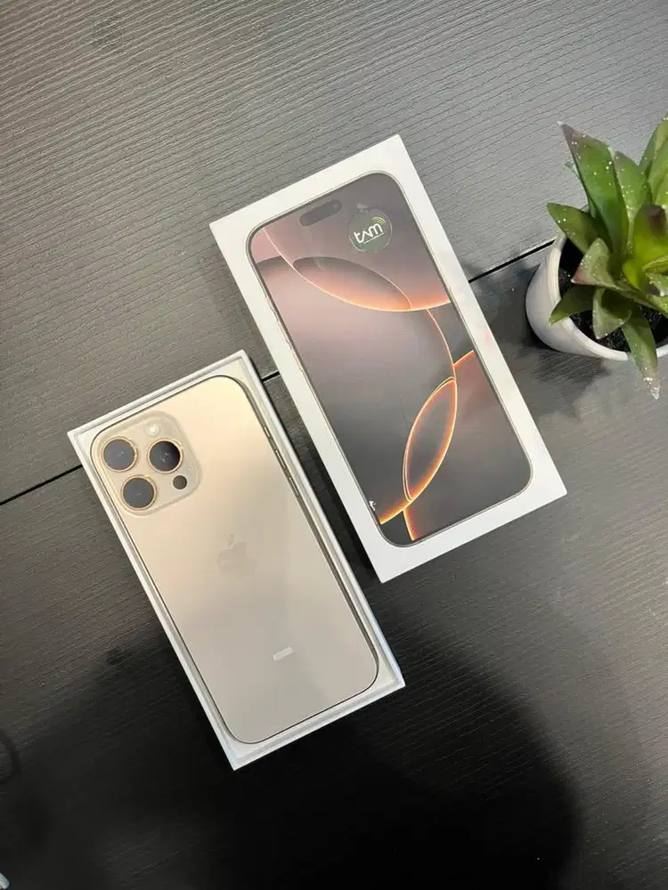 iPhone 16 Promax 1TB Dessert Titanium Resmi iBox