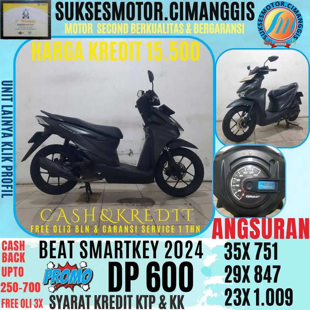 DP 600 BEAT SMARTKEY CASHBACK UPTO 700 RIBUAN FREE OLI 3 BLN
