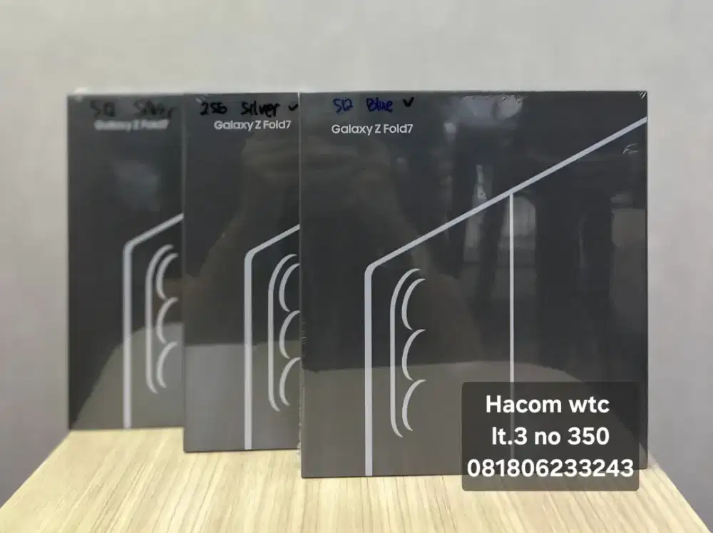 Samsung Zfold 7 12/512 baru Garansi resmi