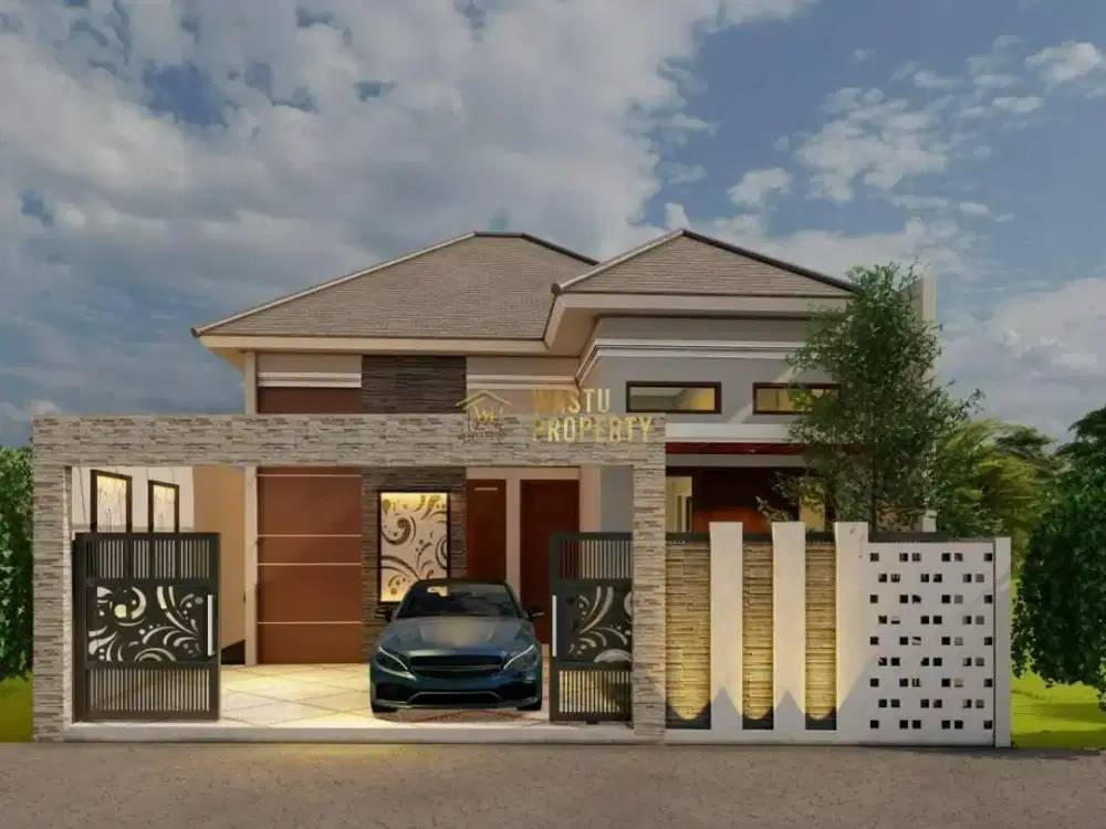 RUMAH BARU DEKAT PASAR CEBONGAN, DALAM PERUMAHAN VIEW SAWAH