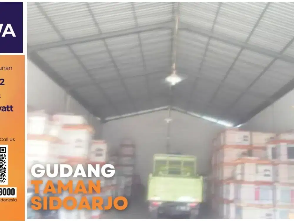 Disewakan Gudang 648 m² Raya Taman Sidoarjo Dekat Exit Tol Waru - The EdGe