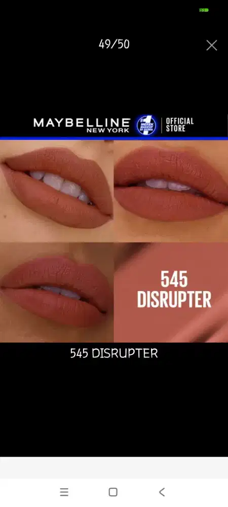 Maybelline Lip Ink Matte 545 Disrupter