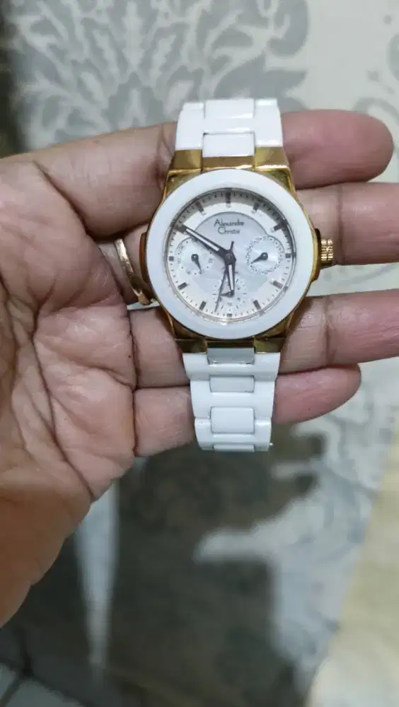 Jam tangan Alexandre Christie mantan keramik berat  milik pribadi