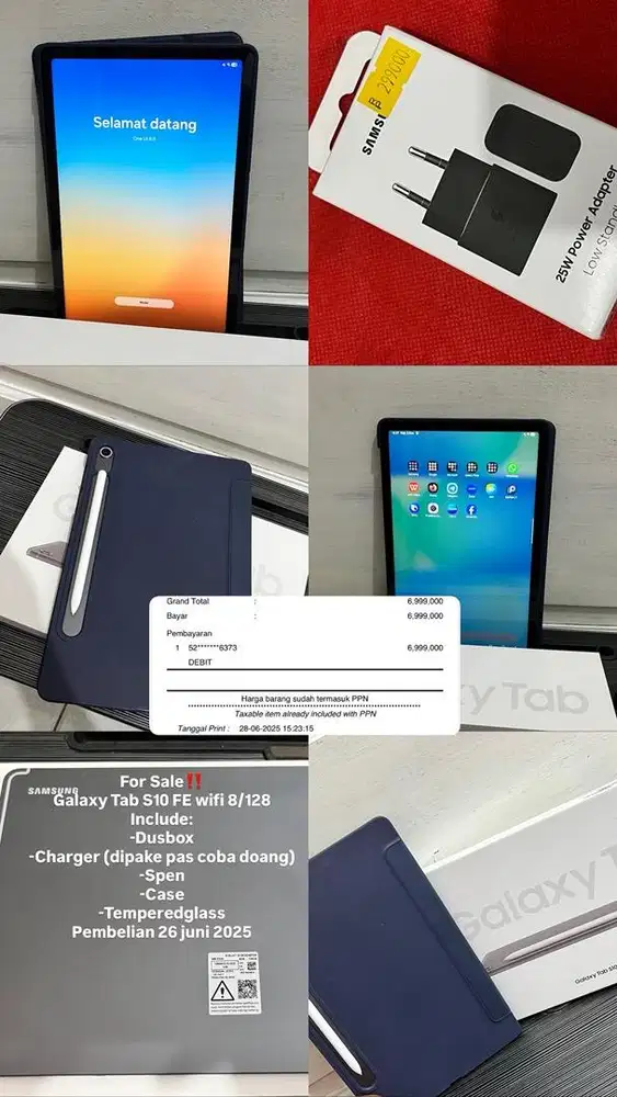 Galaxy Tab S10 FE wifi 8/128