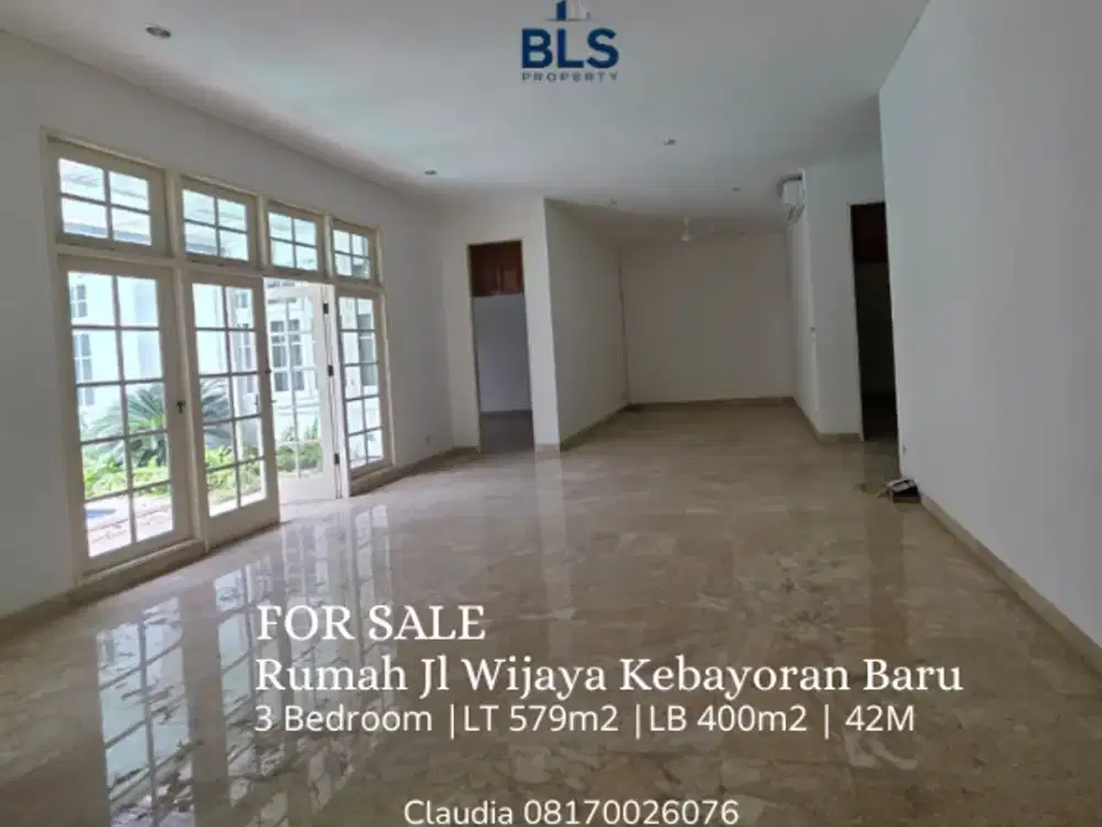 FOR SALE Rumah Jl Wijaya Kebayoran Baru