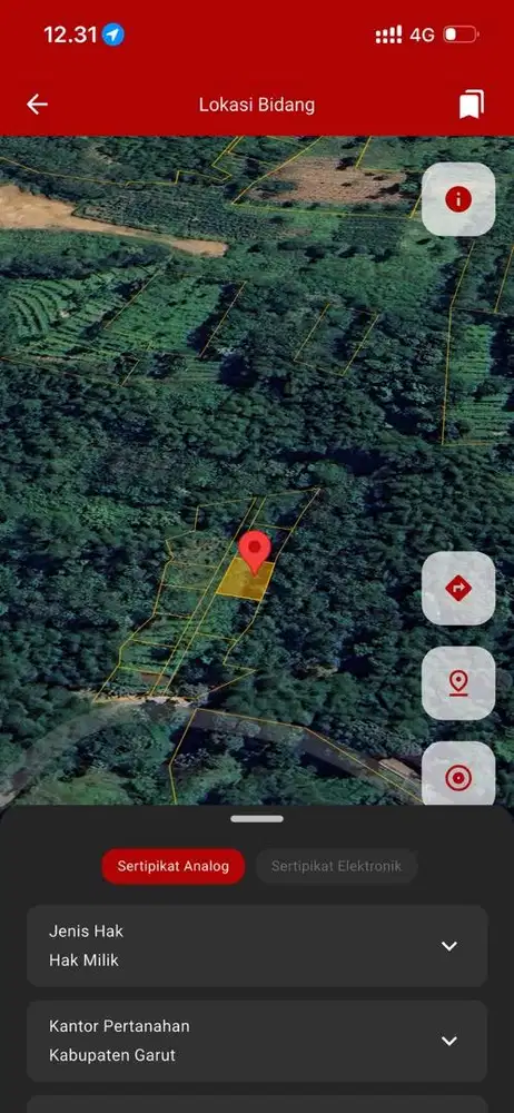 Jual tanah murah 199m2