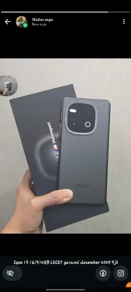 Iqoo 13 16/512GB LECET garansi desember 2025 9jt