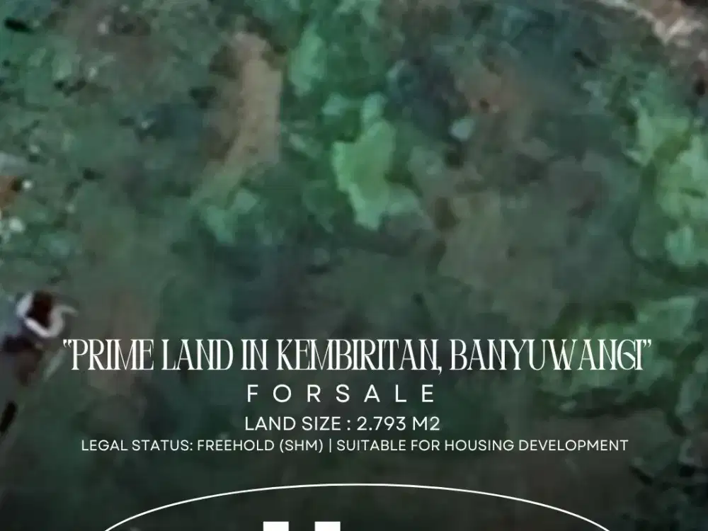 Dijual Tanah Luas di Kembiritan – Lokasi Strategis