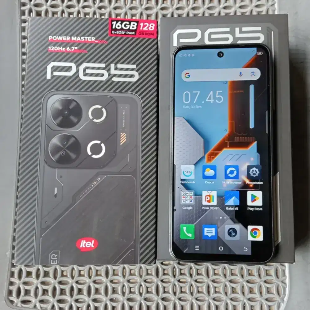iTEL P65 RAM 8GB/128GB komplit