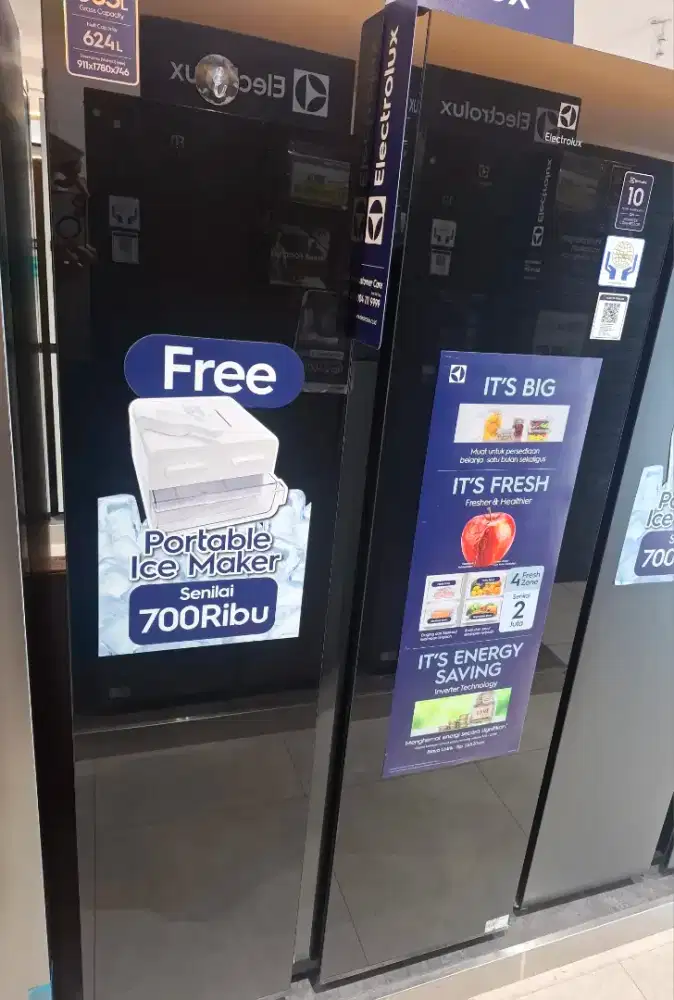 KULKAS SBS ELECTROLUX ESE6205B NEW PRODUCK